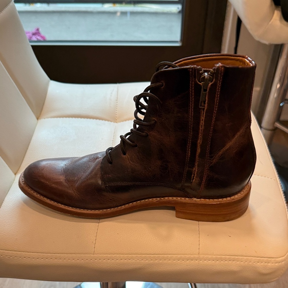 Freebird Rich Brown Lace-Up Boots